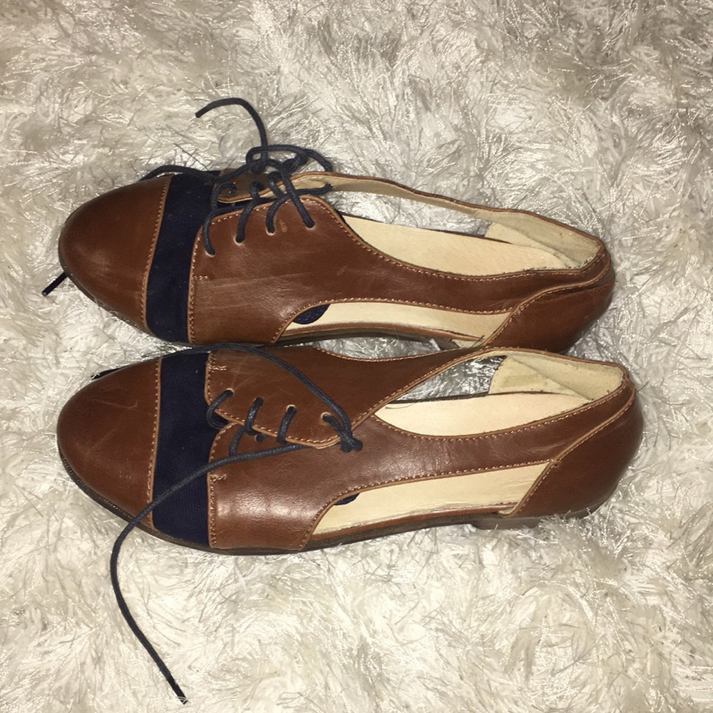 brown loafers